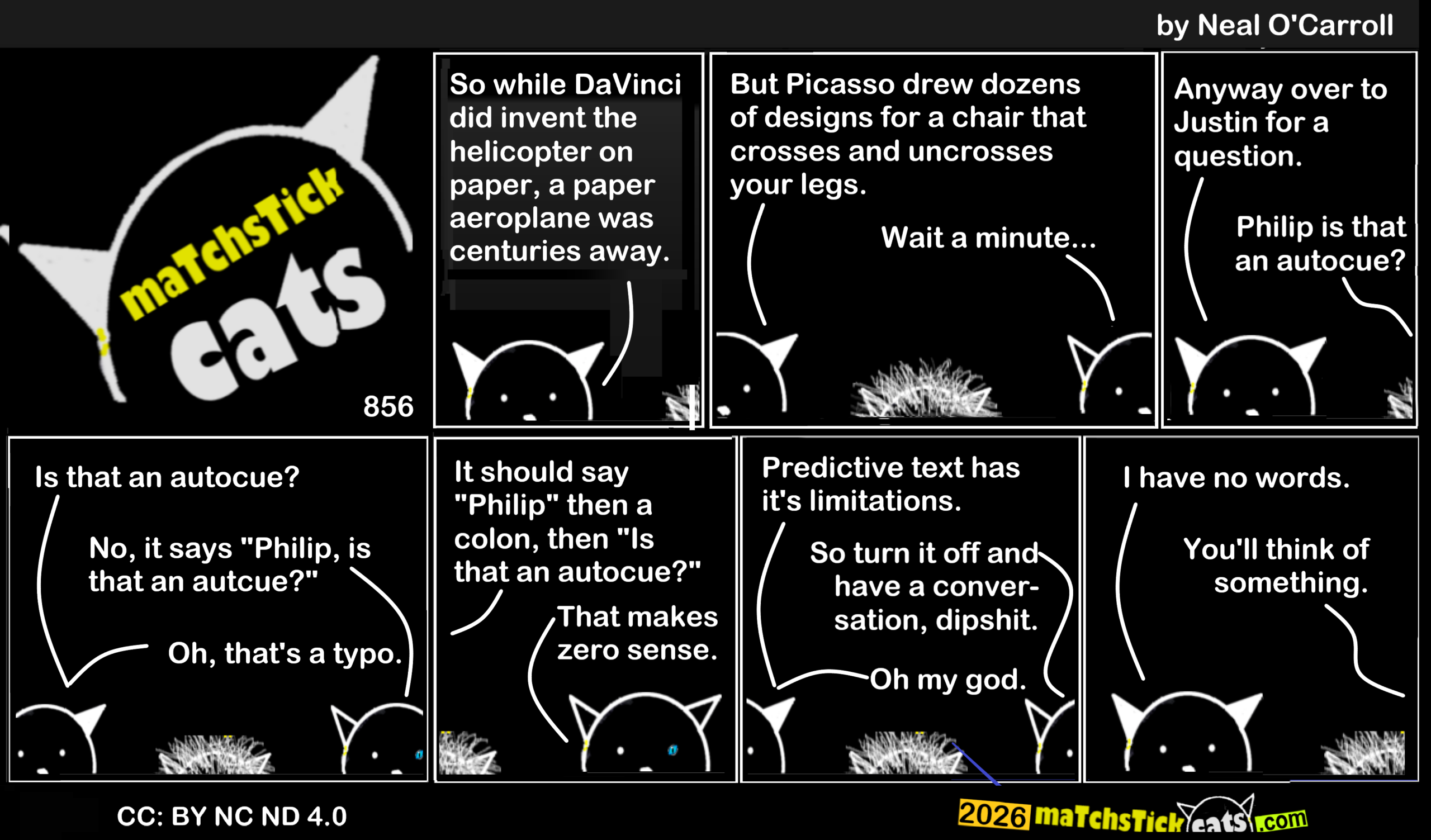 Matchstick Cats 856: The Picasso Chair